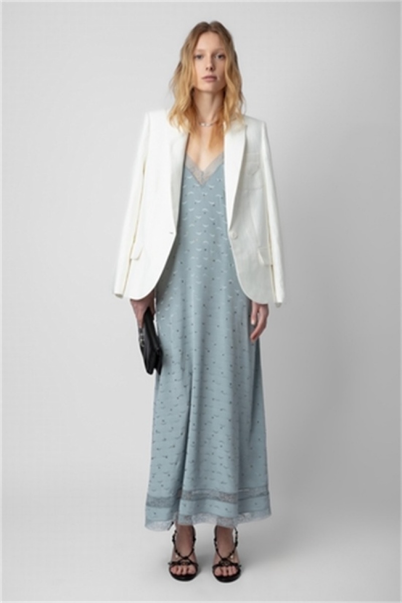 Glacier Zadig And Voltaire Reman Silk Dress | ZV-256395