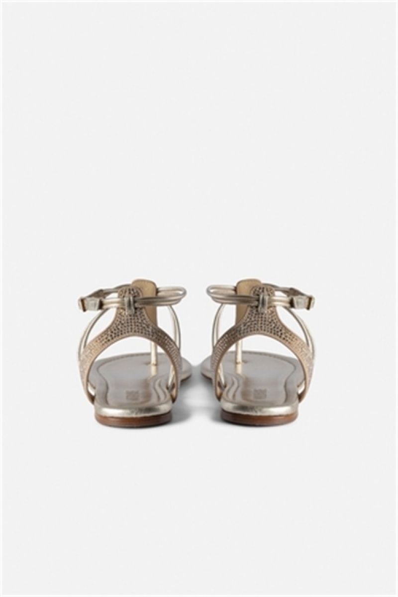 Gold Zadig And Voltaire Moonstar Sandals | ZV-255788