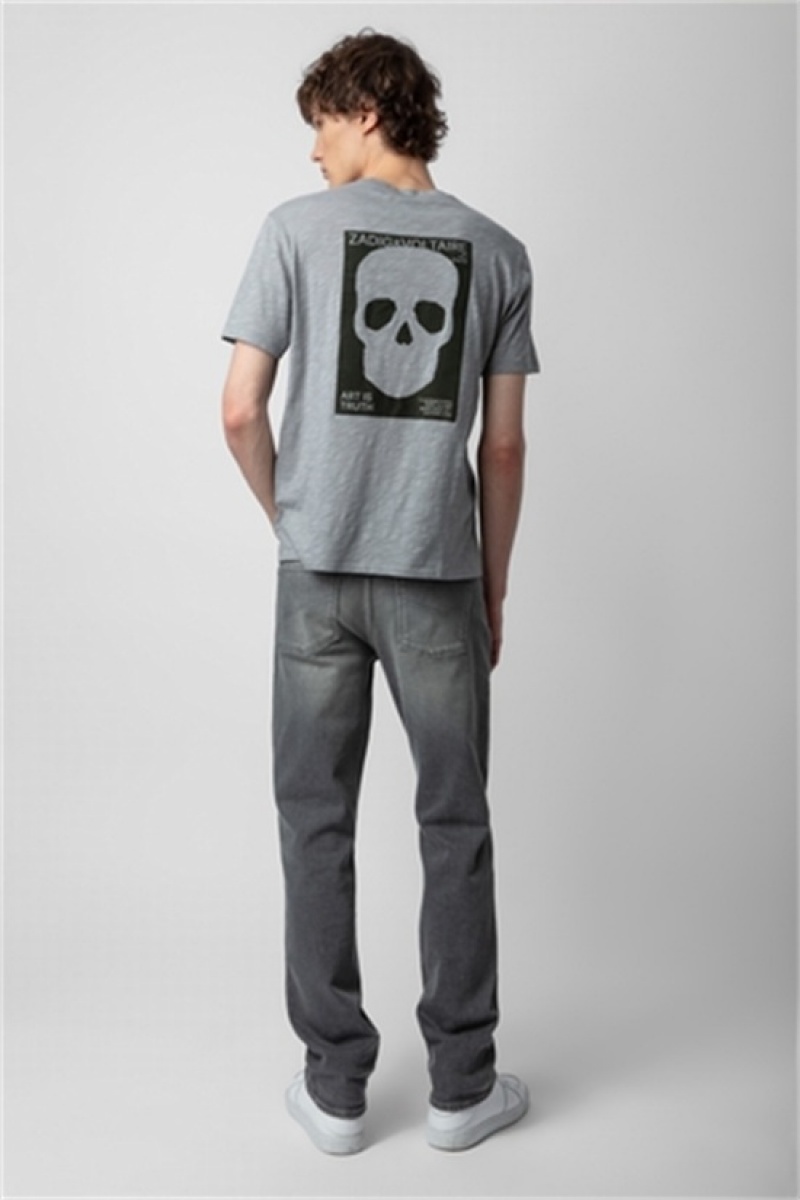 Iron Zadig And Voltaire Stockholm Skull T-shirt | ZV-255685