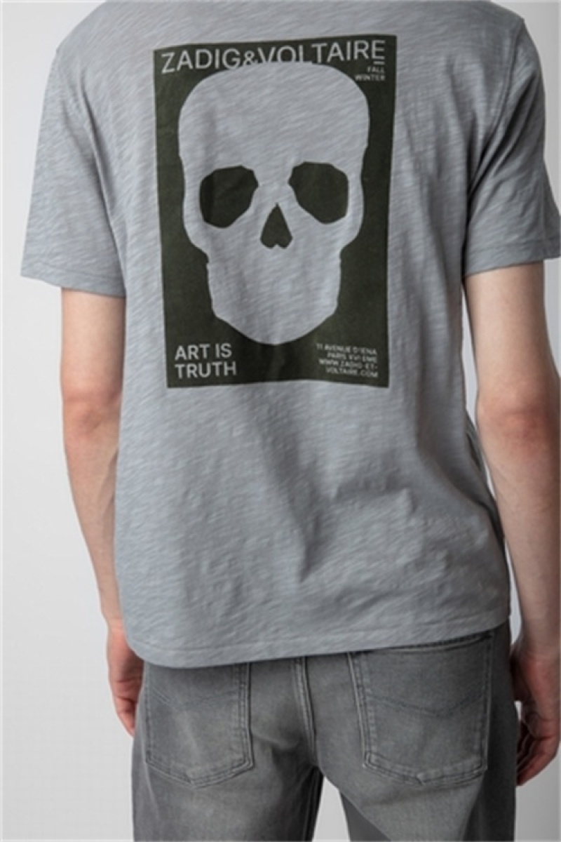 Iron Zadig And Voltaire Stockholm Skull T-shirt | ZV-255685