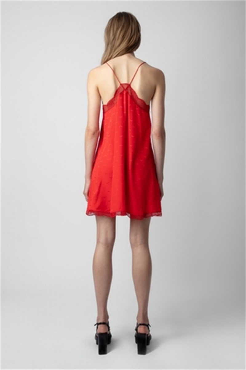 Japon Zadig And Voltaire Ristyz Silk Dress | ZV-256404