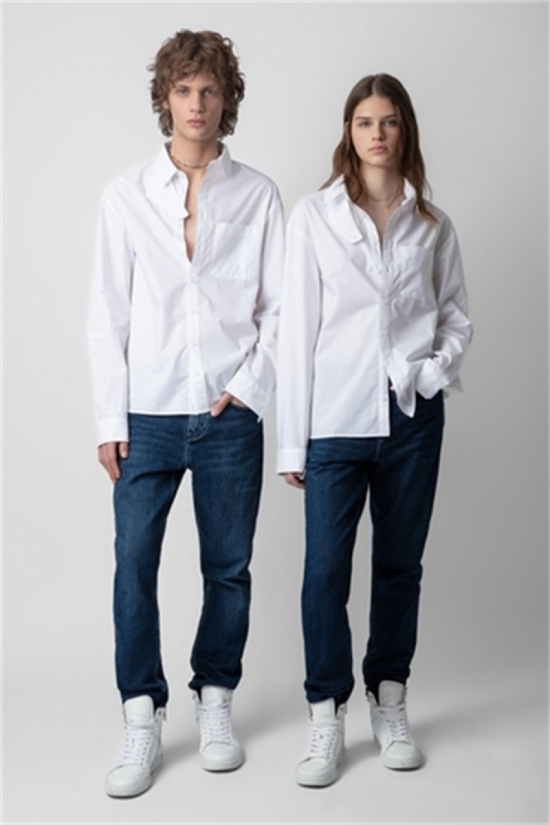 Judo Zadig And Voltaire Tyrone Popline Shirt | ZV-256328