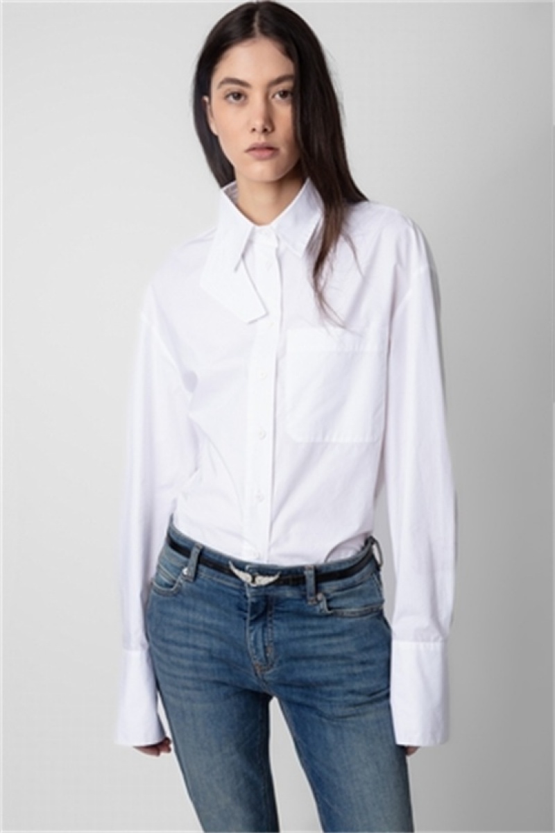 Judo Zadig And Voltaire Tyrone Popline Shirt | ZV-256328