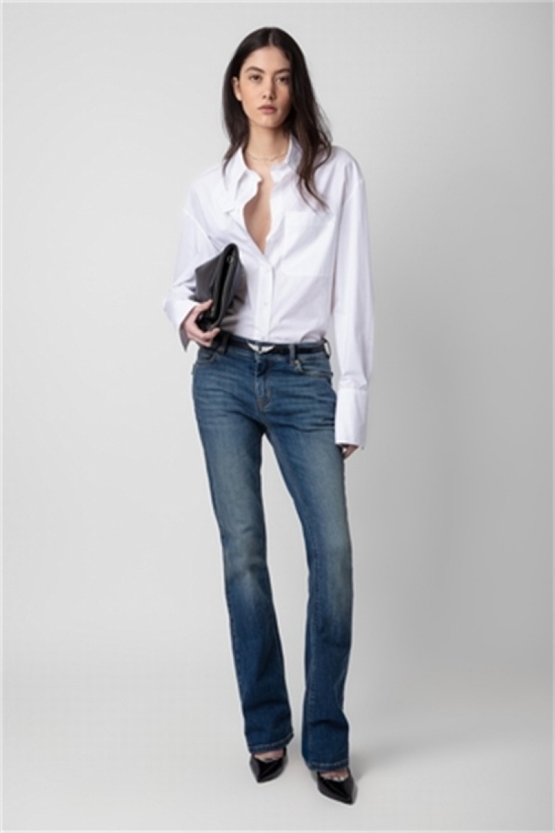 Judo Zadig And Voltaire Tyrone Popline Shirt | ZV-256328