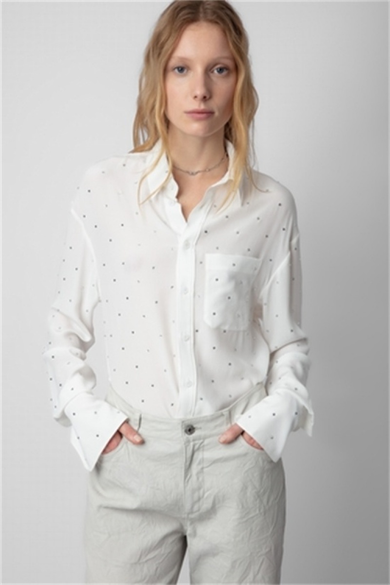 Judo Zadig And Voltaire Tyrone Strass Shirt | ZV-256330