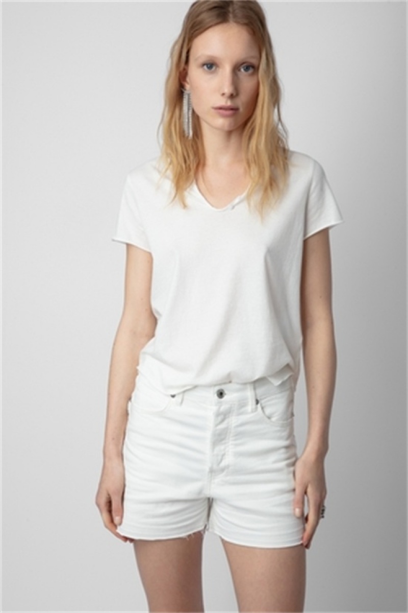 Judo Zadig And Voltaire Wings Henley T-shirt | ZV-256269