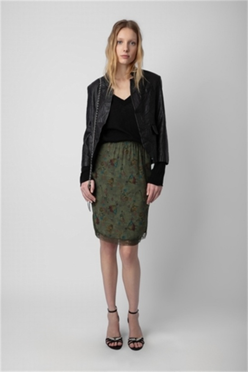 Kaki Zadig And Voltaire Jozy Skirt | ZV-256371