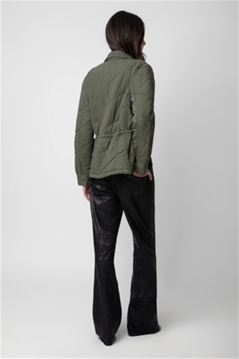 Kaki Zadig And Voltaire Kayak Jacket | ZV-256416