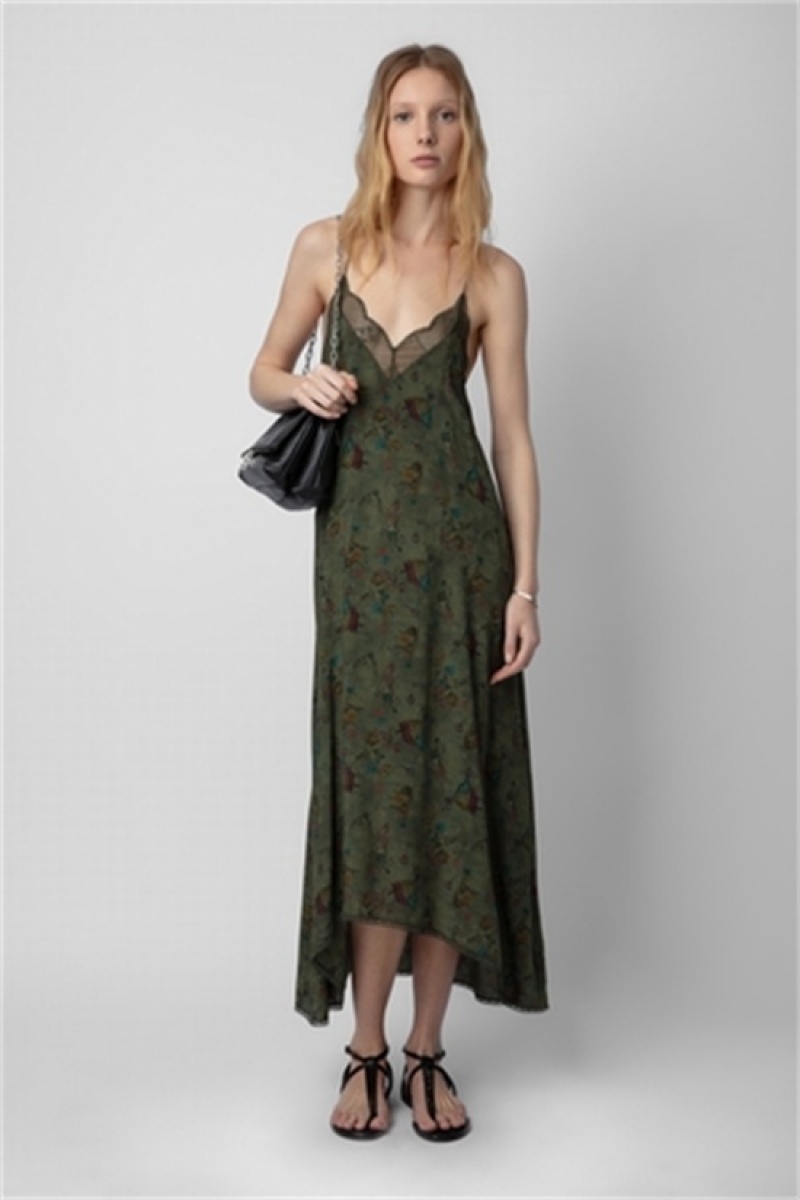 Kaki Zadig And Voltaire Risty Dress | ZV-256372