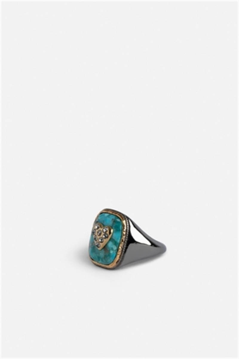 Legend Zadig And Voltaire Heart Signet Ring | ZV-255895