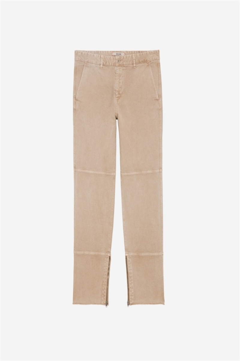 Light Beige Zadig And Voltaire Pocky Pants | ZV-255732