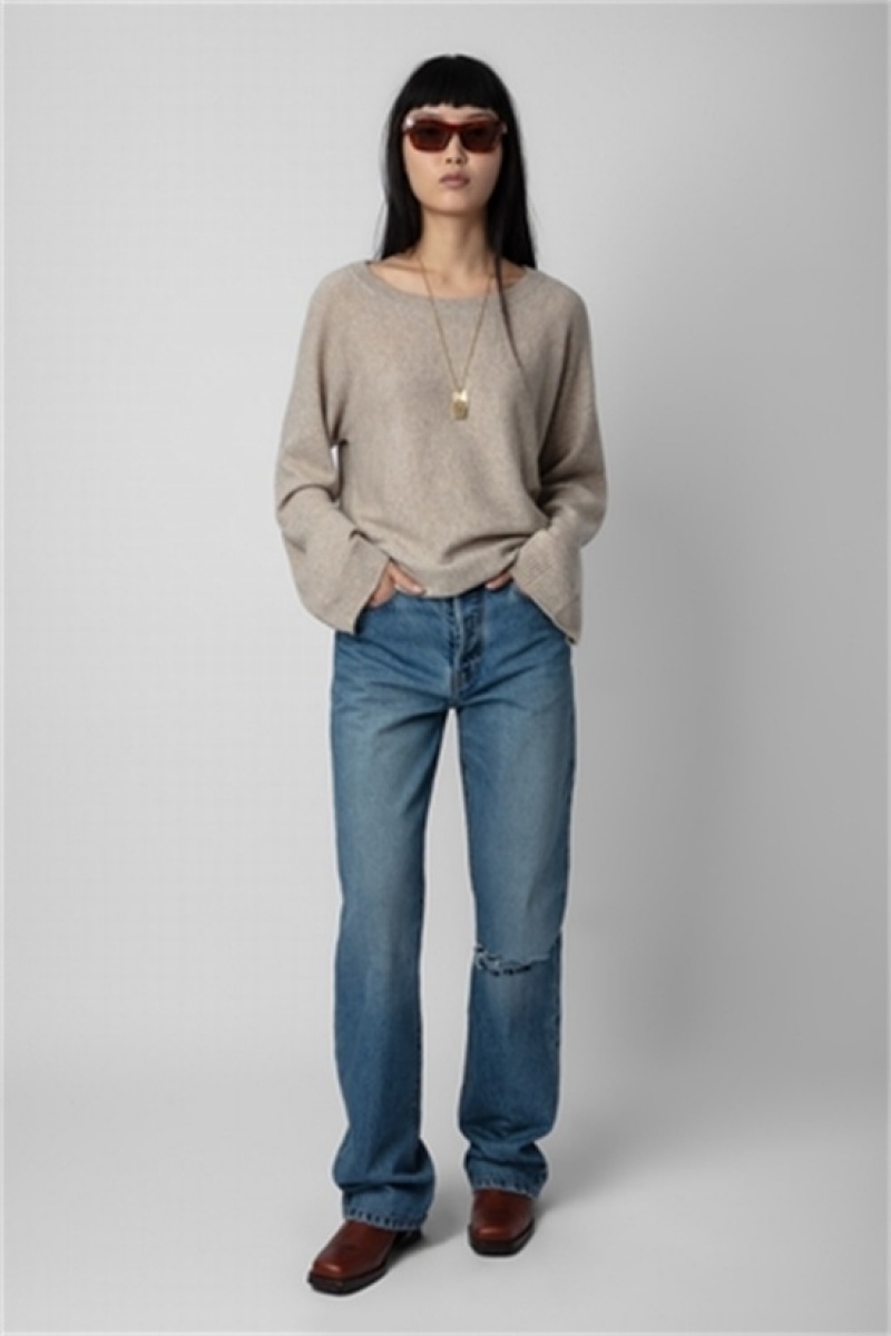 Light Beige Zadig And Voltaire Willy Sweater | ZV-256433