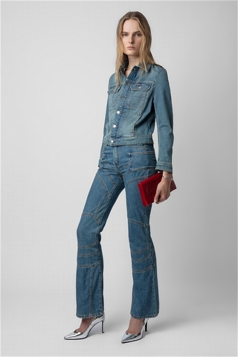 Light Blue Zadig And Voltaire Elvira Jeans | ZV-256202