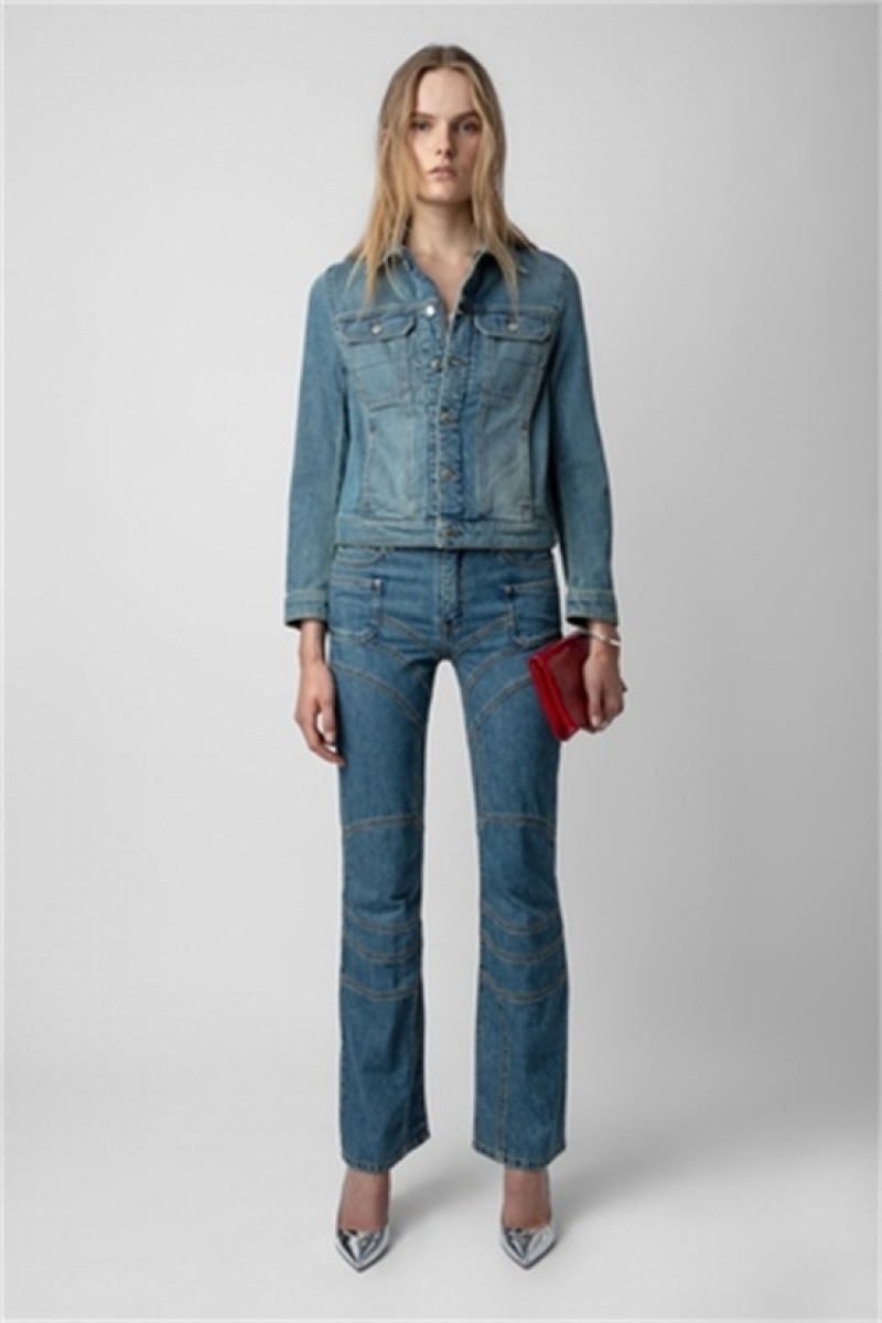 Light Blue Zadig And Voltaire Elvira Jeans | ZV-256202