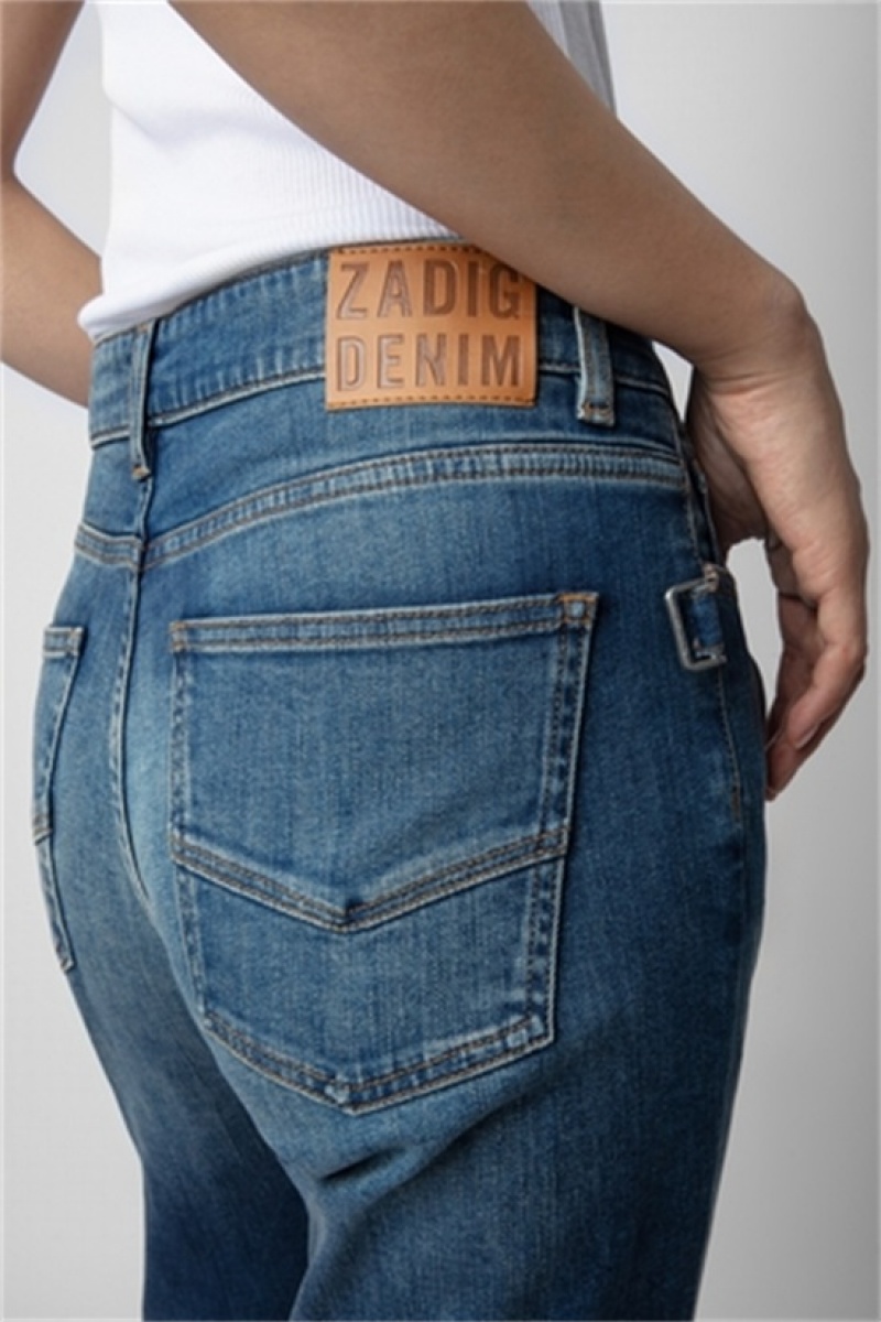 Medium Blue Zadig And Voltaire Boyfit Jeans | ZV-256211