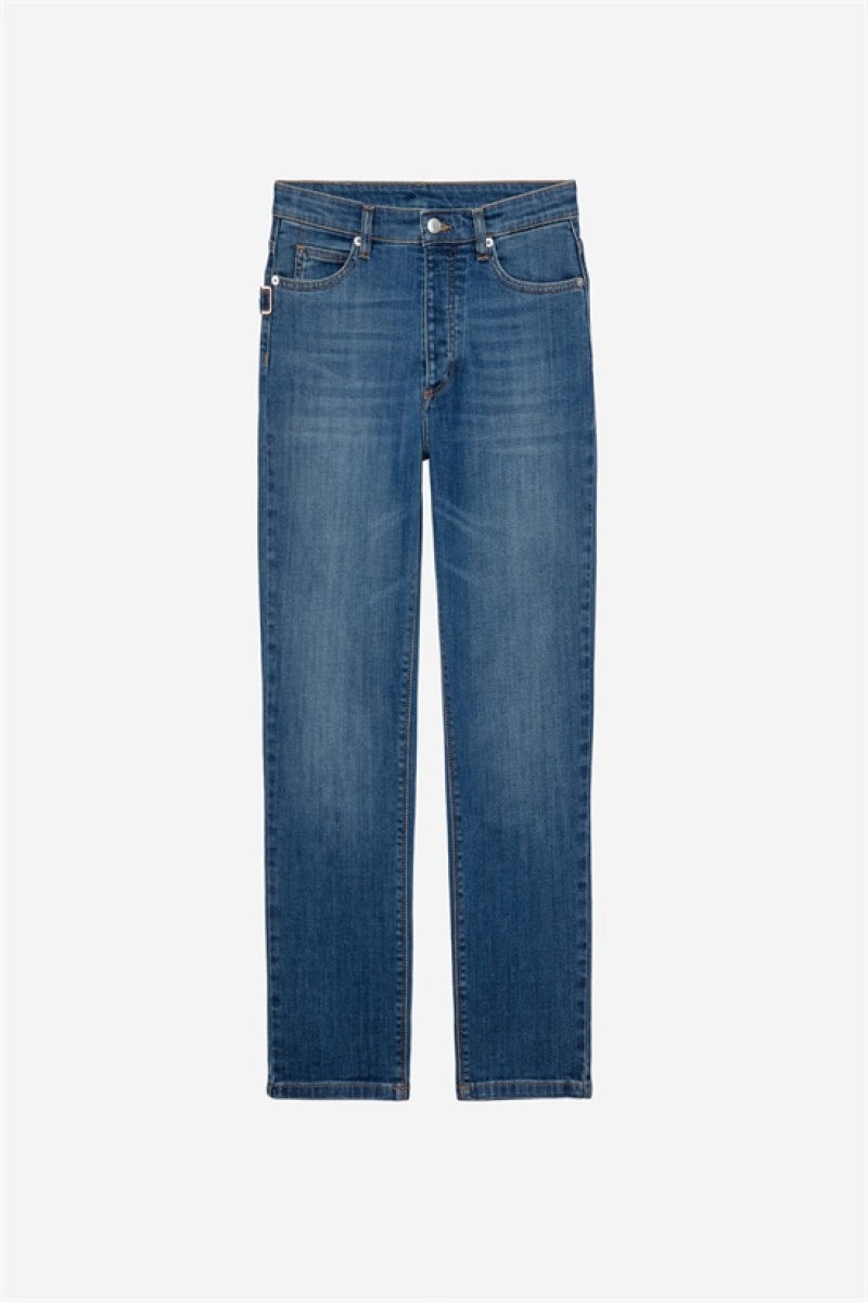 Medium Blue Zadig And Voltaire Mamma Eco Jeans | ZV-256205