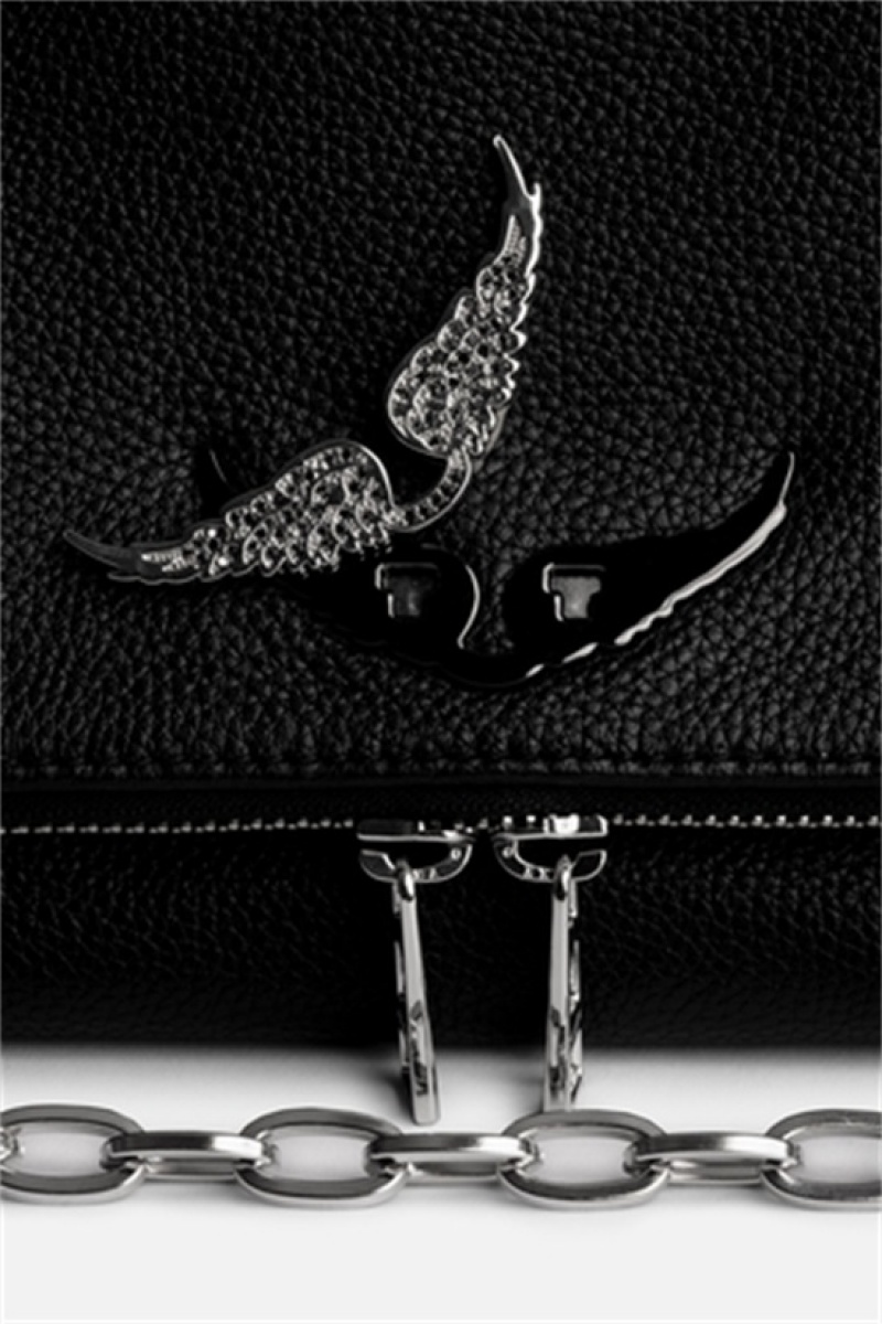 Noir Silver Zadig And Voltaire Rocky Swing Your Wings | ZV-256120