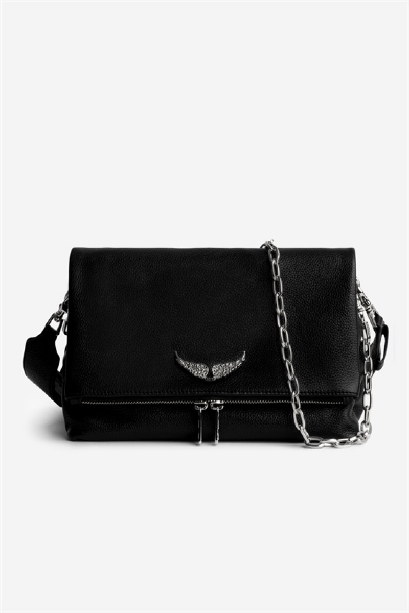 Noir Silver Zadig And Voltaire Rocky Swing Your Wings | ZV-256120