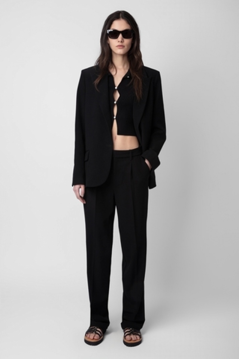 Noir Zadig And Voltaire Voyage Blazer | ZV-256349