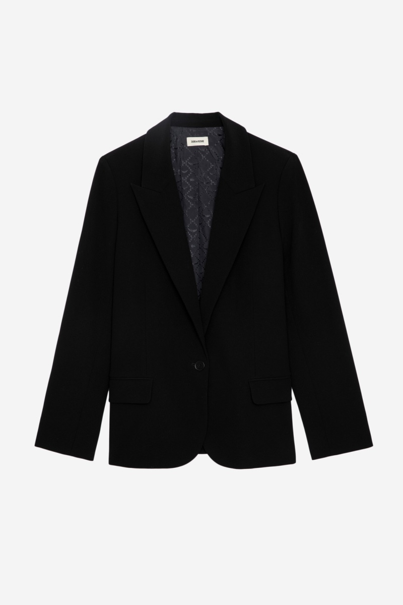 Noir Zadig And Voltaire Voyage Blazer | ZV-256349