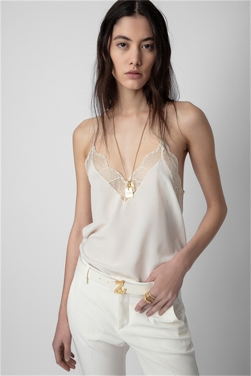 Off White Zadig And Voltaire Christy Camisole | ZV-256320