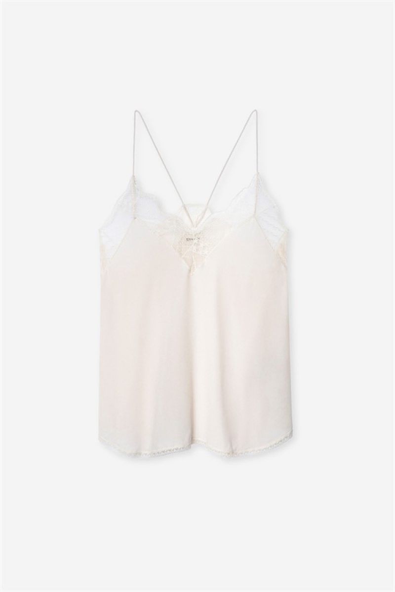 Off White Zadig And Voltaire Christy Camisole | ZV-256320