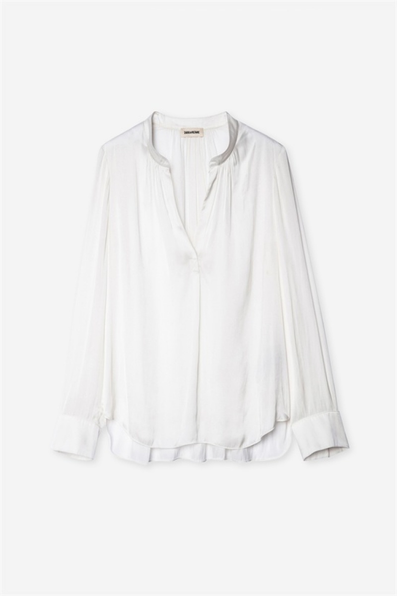 Off White Zadig And Voltaire Tink Satin Top | ZV-256327