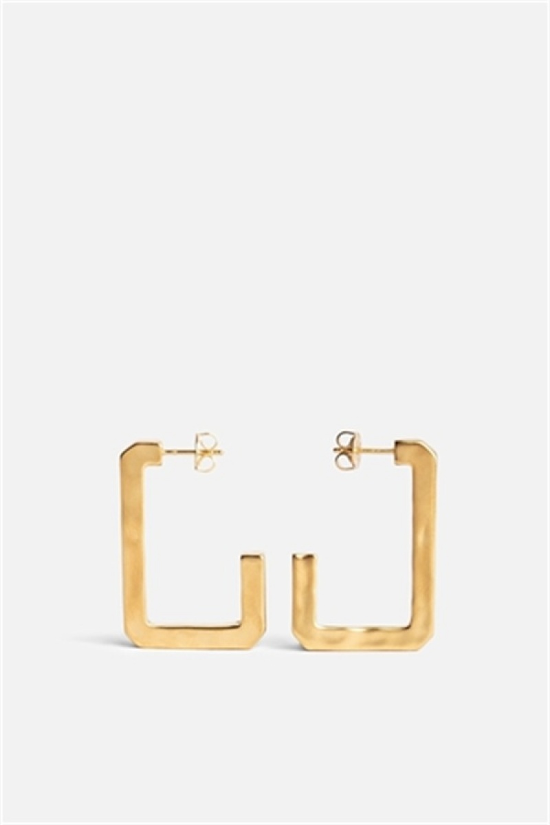 Old Gold Zadig And Voltaire Cecilia Big Earrings | ZV-255862