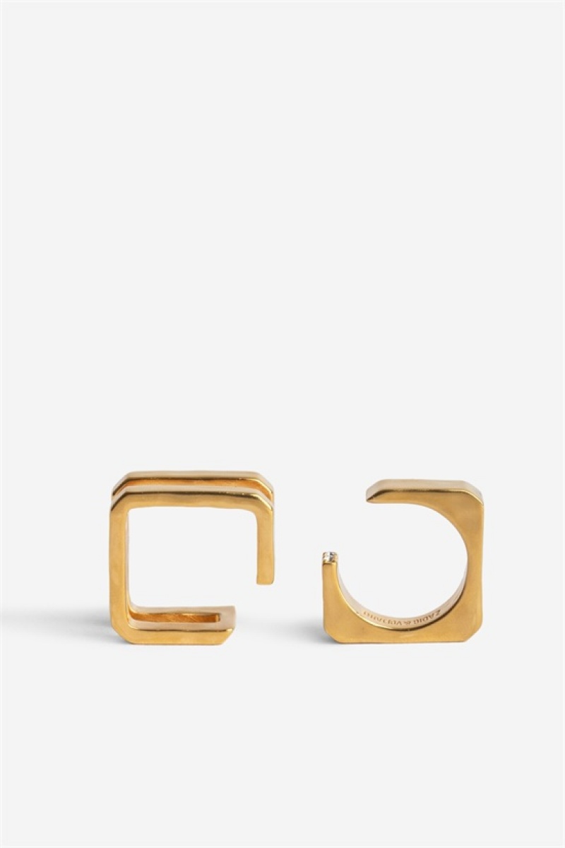 Old Gold Zadig And Voltaire Cecilia Rings | ZV-255872