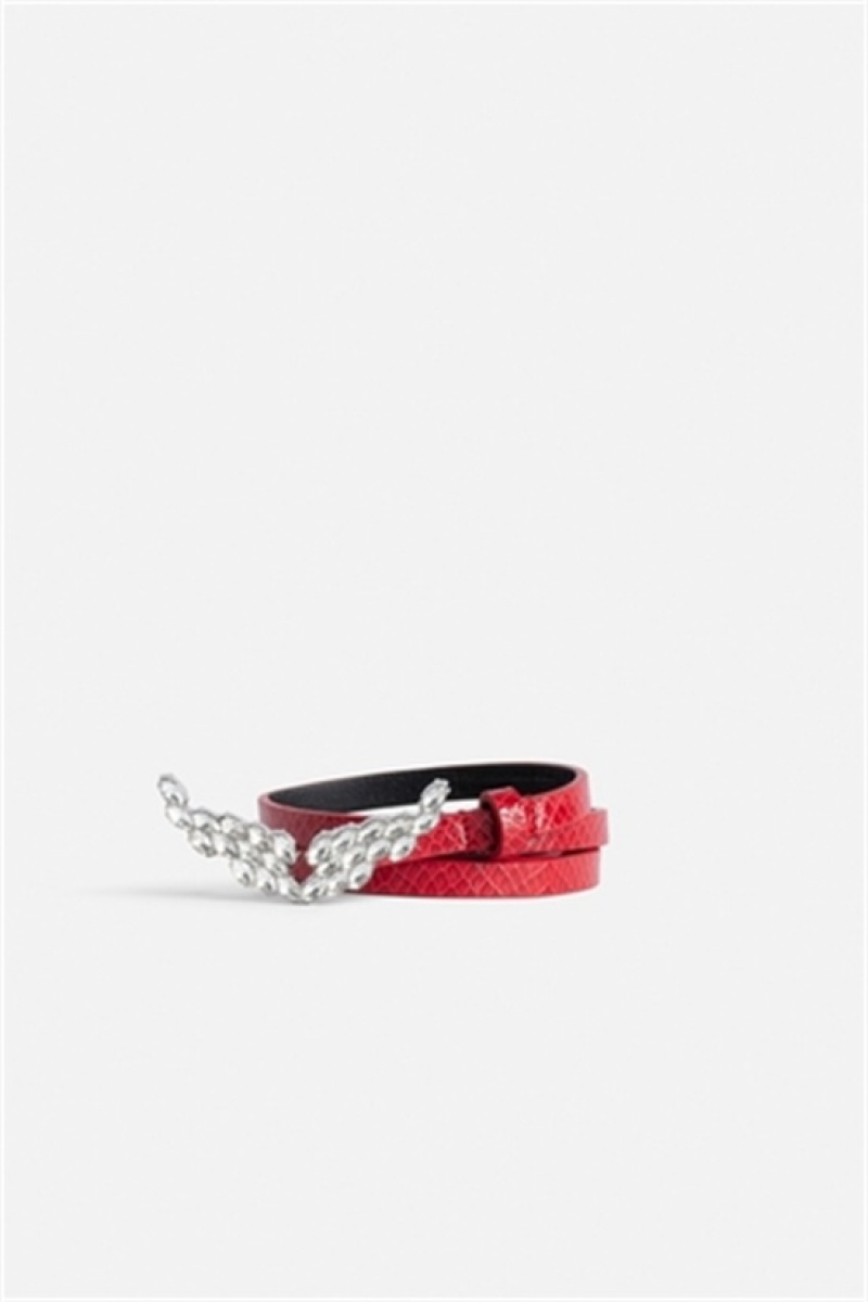 Power Zadig And Voltaire Rock Glossy Wild Belt | ZV-255841