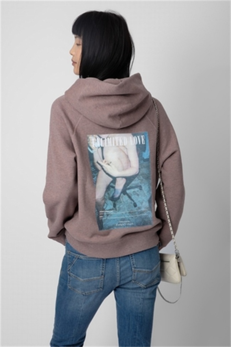 Primerose Zadig And Voltaire Georgy Photoprint Sweatshirt | ZV-256250