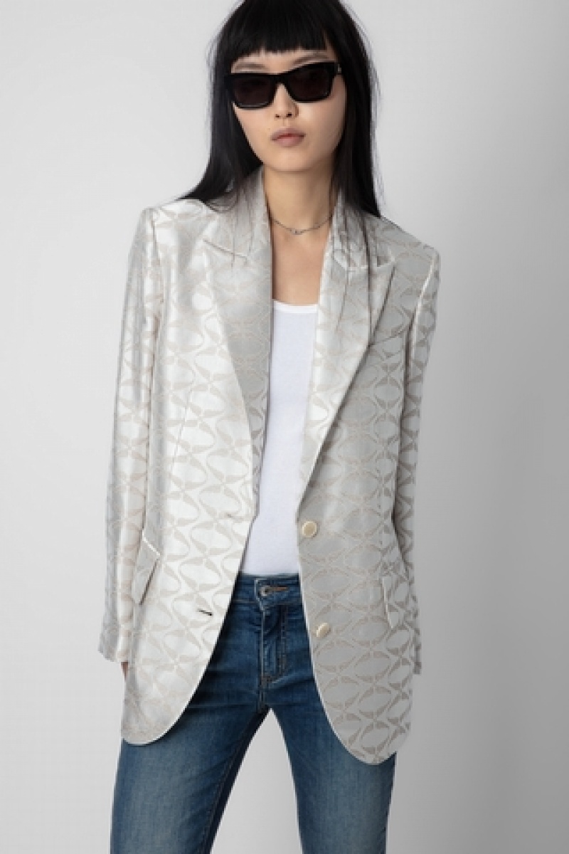 Scout Zadig And Voltaire Vicka Wings Jacquard Blazer | ZV-256356