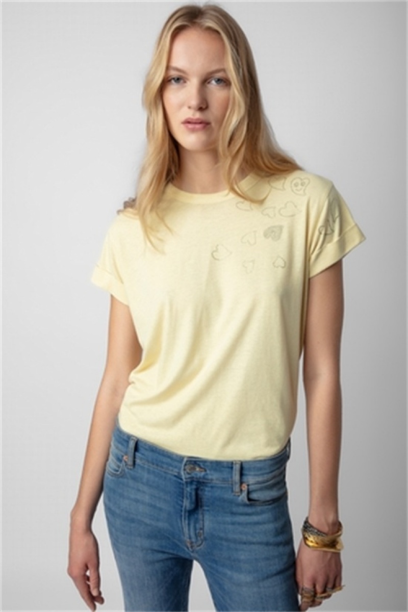 Shea Zadig And Voltaire Anya Diamante T-shirt | ZV-256267