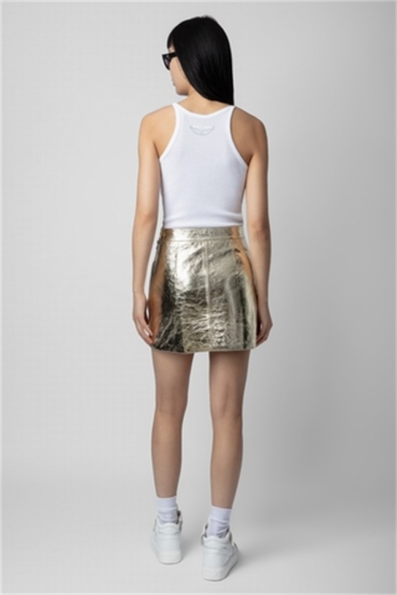 Shea Zadig And Voltaire Jinette Leather Skirt | ZV-256365