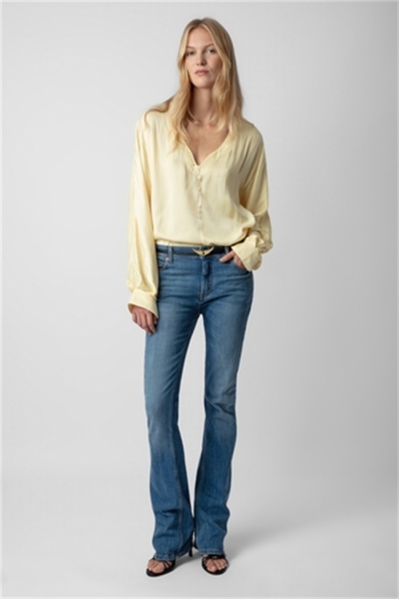 Shea Zadig And Voltaire Tonastir Satin Blouse | ZV-256308