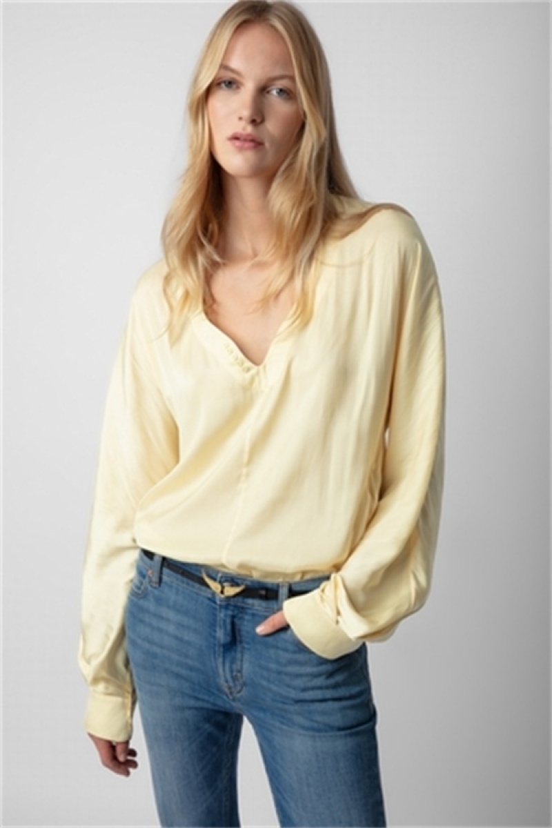 Shea Zadig And Voltaire Tonastir Satin Blouse | ZV-256308