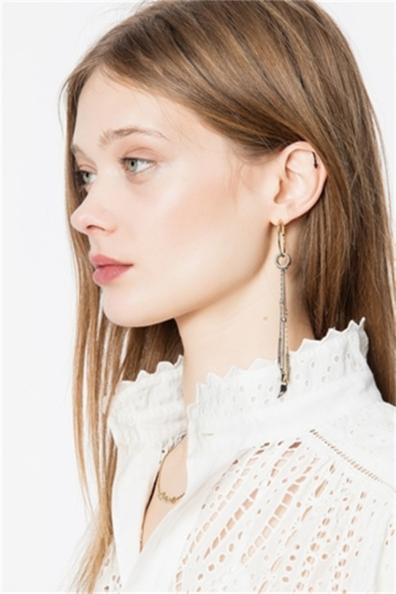 Shiny Gold Zadig And Voltaire Rock Mix N Match Earring | ZV-255899