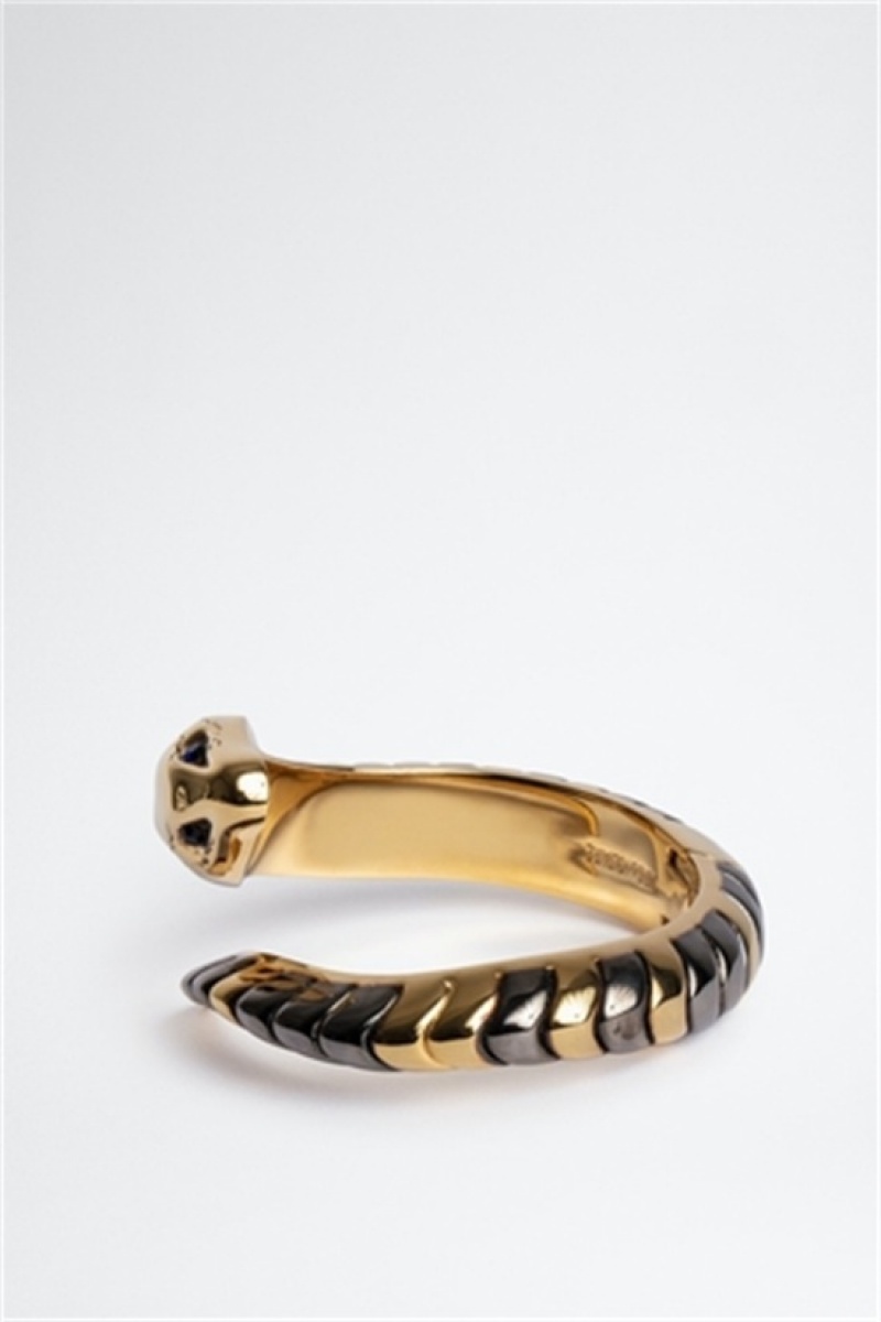 Shiny Gold Zadig And Voltaire Snake Bracelet | ZV-255879