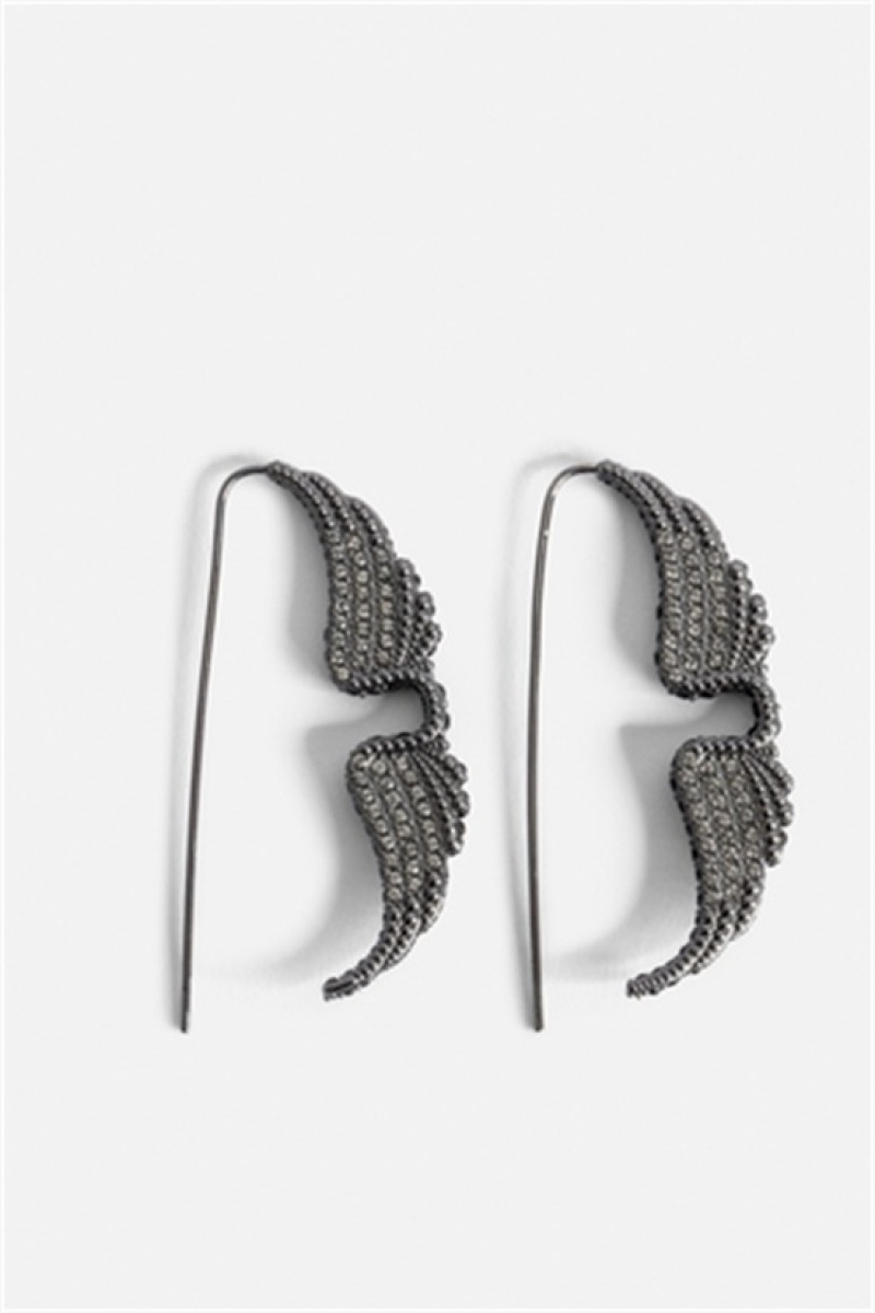 Shiny Gun Zadig And Voltaire Rock Piercing Earrings | ZV-255891