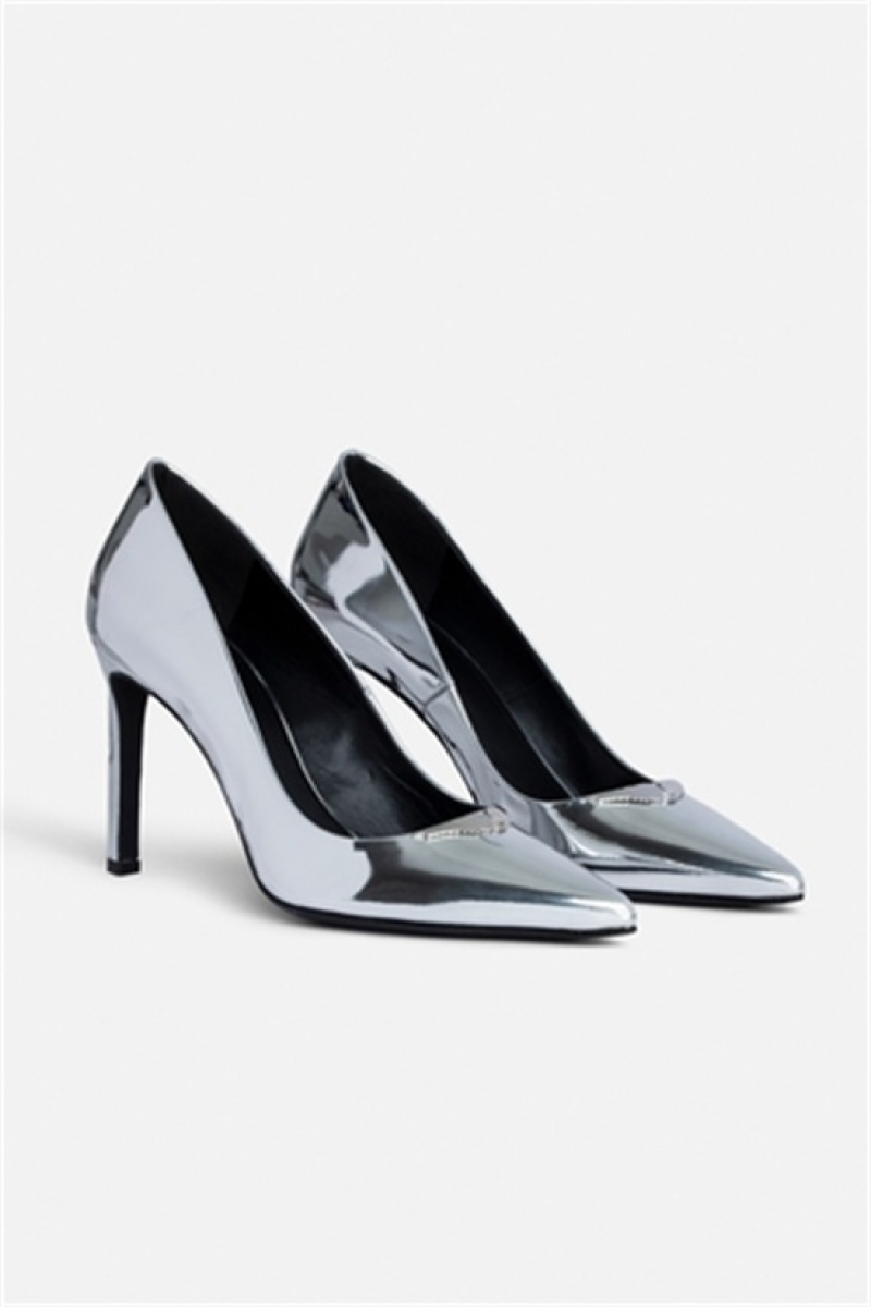 Silver Zadig And Voltaire Perfect Court Shoes | ZV-255779