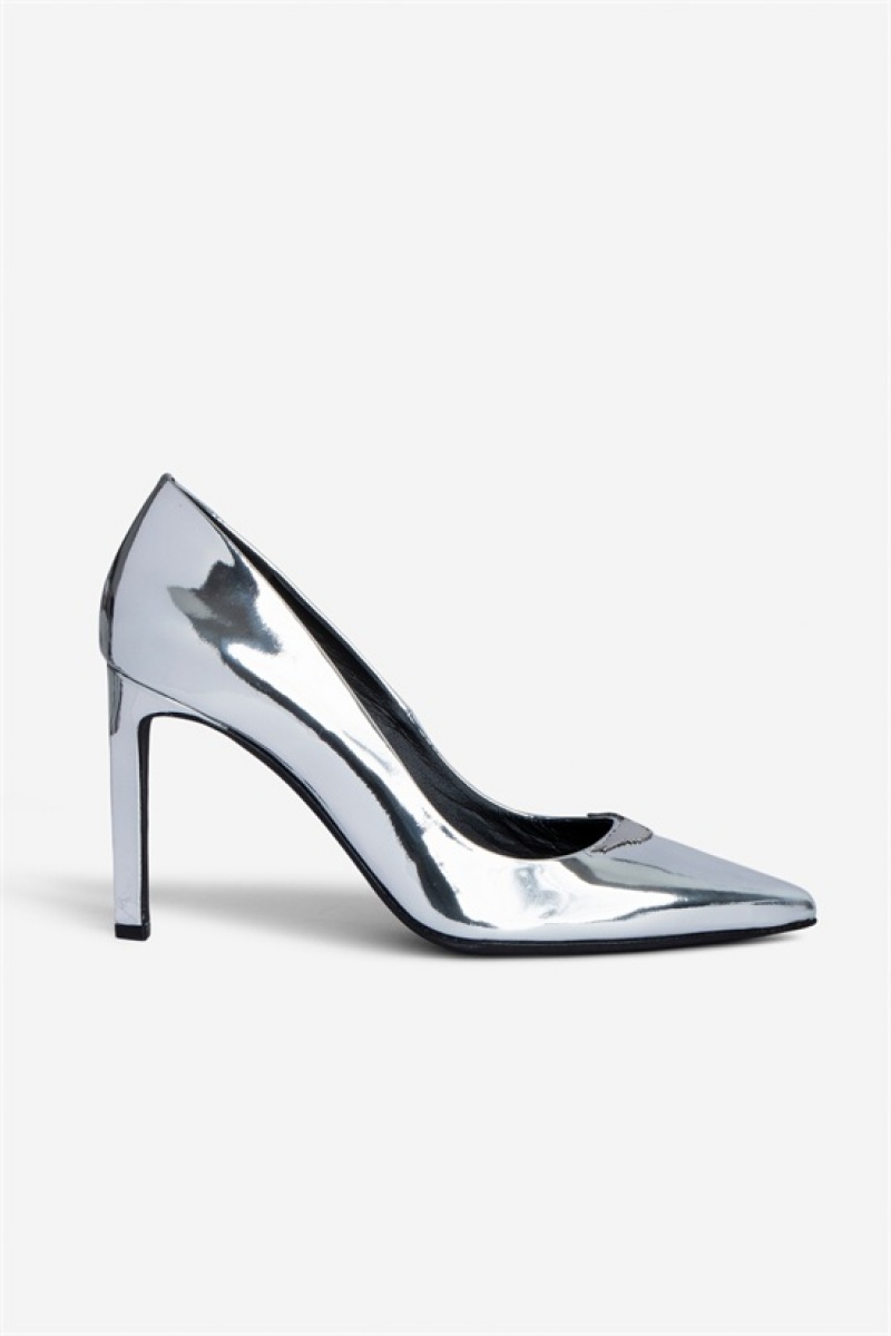 Silver Zadig And Voltaire Perfect Court Shoes | ZV-255779