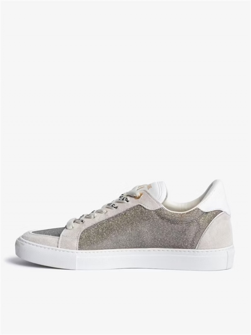 Silver Zadig And Voltaire ZV1747 Low-Top Sneakers  | ZV-255670