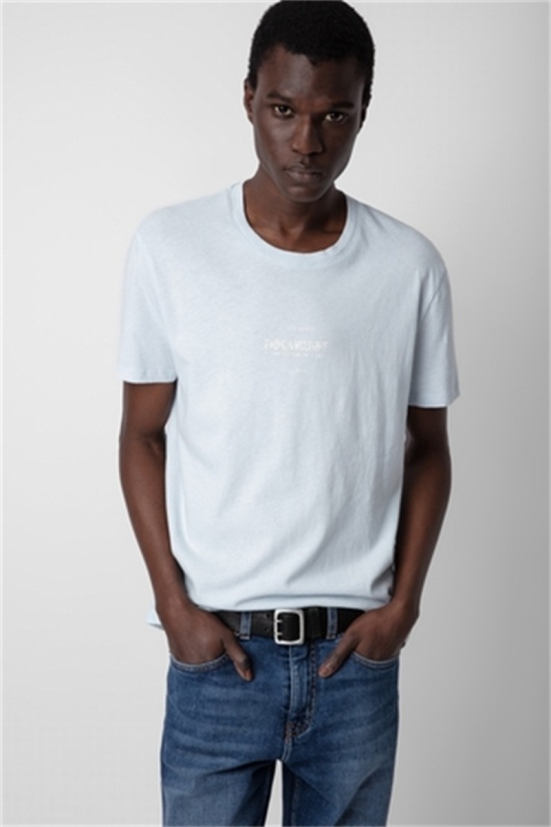 Sky Blue Zadig And Voltaire Jetty Studio T-shirt | ZV-255678