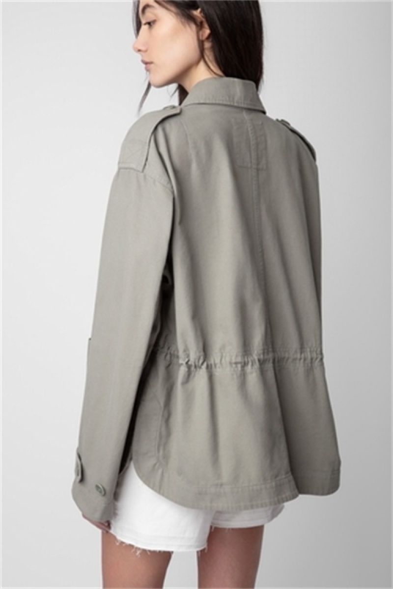 Treillis Zadig And Voltaire Kemi Canvas Jacket | ZV-256410