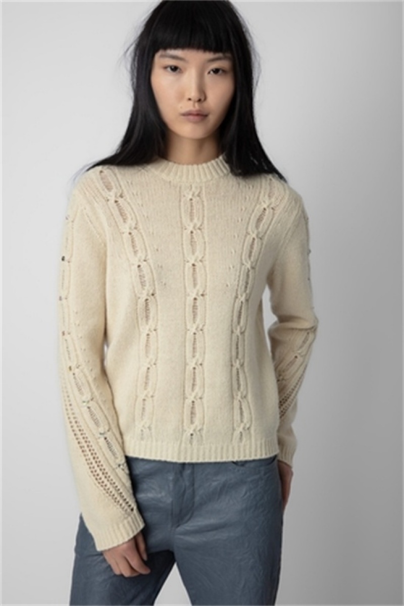 Vanille Zadig And Voltaire Morley Sweater | ZV-256434