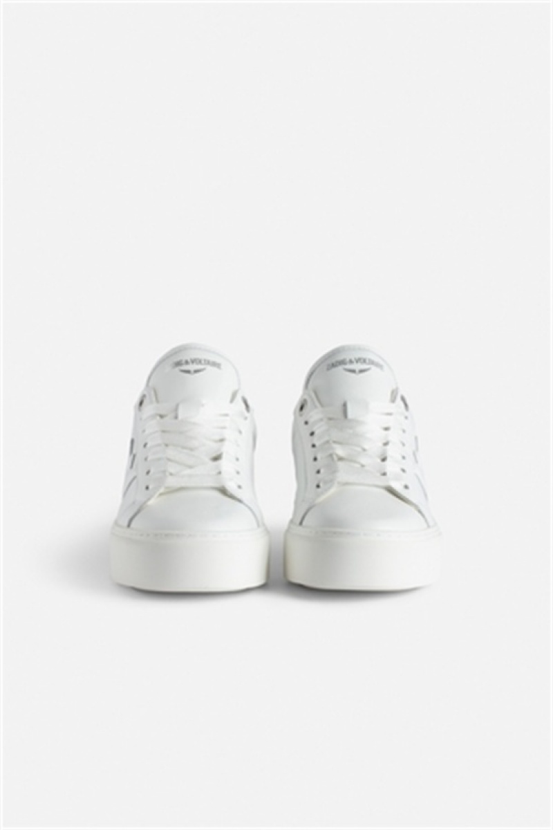 White Zadig And Voltaire La Flash Chunky Sneakers | ZV-255776