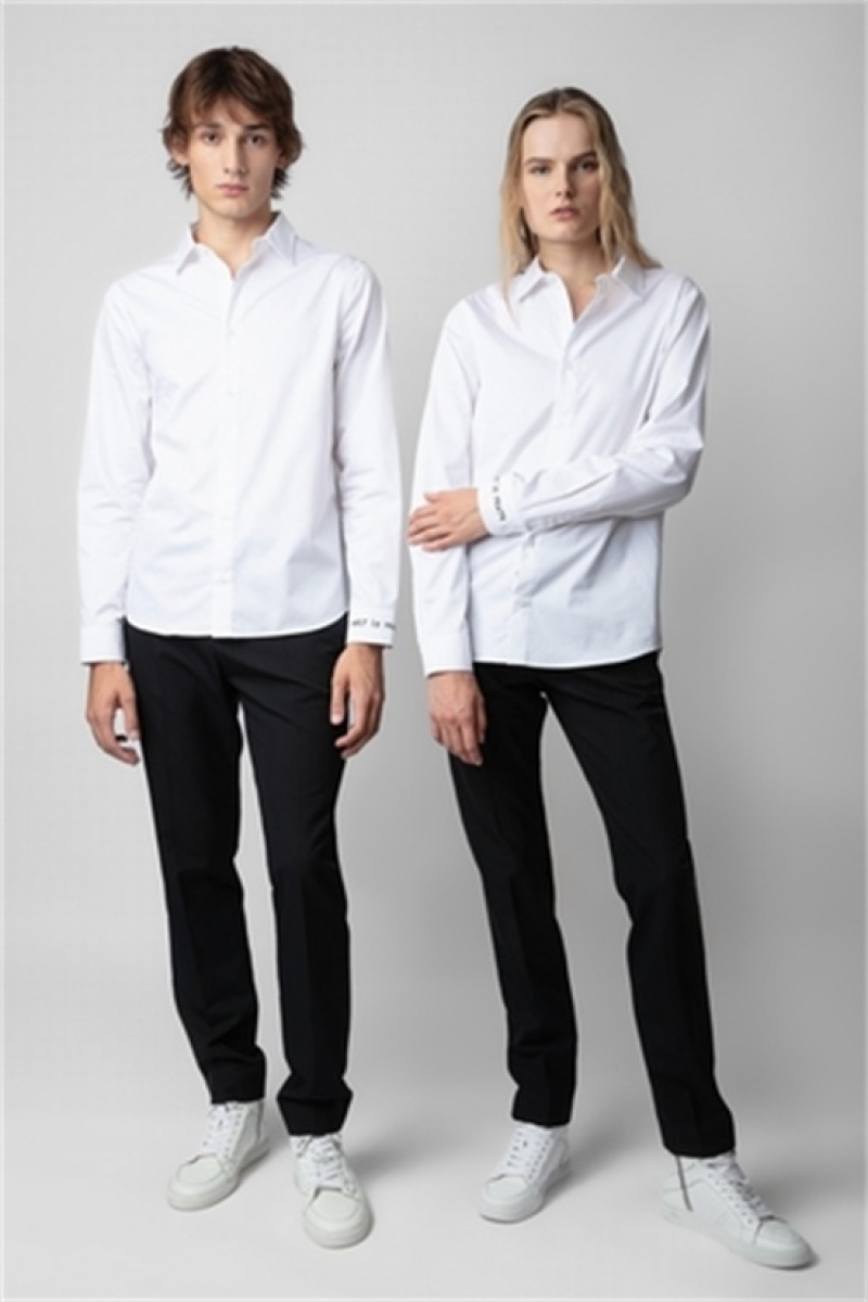 White Zadig And Voltaire Sydney Shirt | ZV-255726