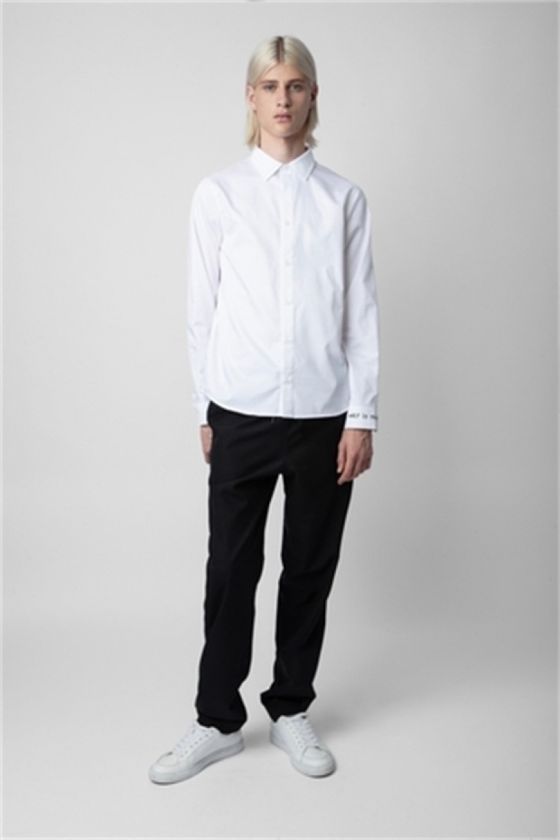 White Zadig And Voltaire Sydney Shirt | ZV-255726