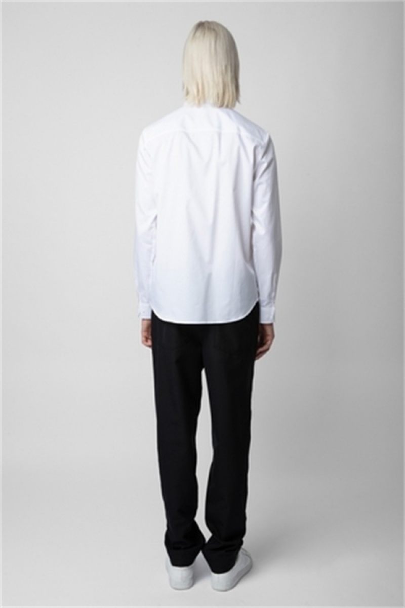 White Zadig And Voltaire Sydney Shirt | ZV-255726