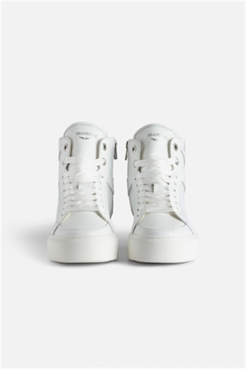 White Zadig And Voltaire Zv1747 High Chunky Sneakers | ZV-255775